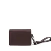 Brandon Blackwood Wallets>Accordion Card Case Brown Leather