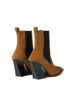 Brandon Blackwood Boots>Ani Boot Cognac Suede