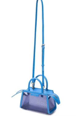Brandon Blackwood Crossbody Bags>Arlen Bag Blue Mesh