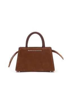 Brandon Blackwood Crossbody Bags>Arlen Bag Brown Suede