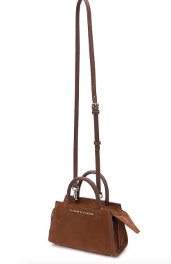Brandon Blackwood Crossbody Bags>Arlen Bag Brown Suede
