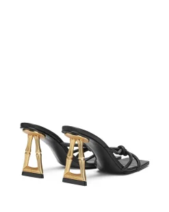 Brandon Blackwood Sandals>Bamboo B Heel Sandal Black