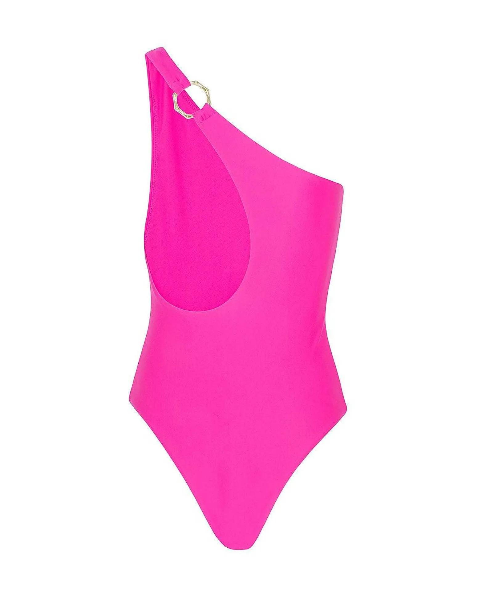 Brandon Blackwood One-Piece>Bamboo B Hoop One-Piece Swimsuit Hot Pink