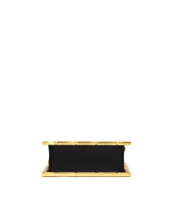 Brandon Blackwood Crossbody Bags>Bamboo B Tote Black W/Brass Hardware