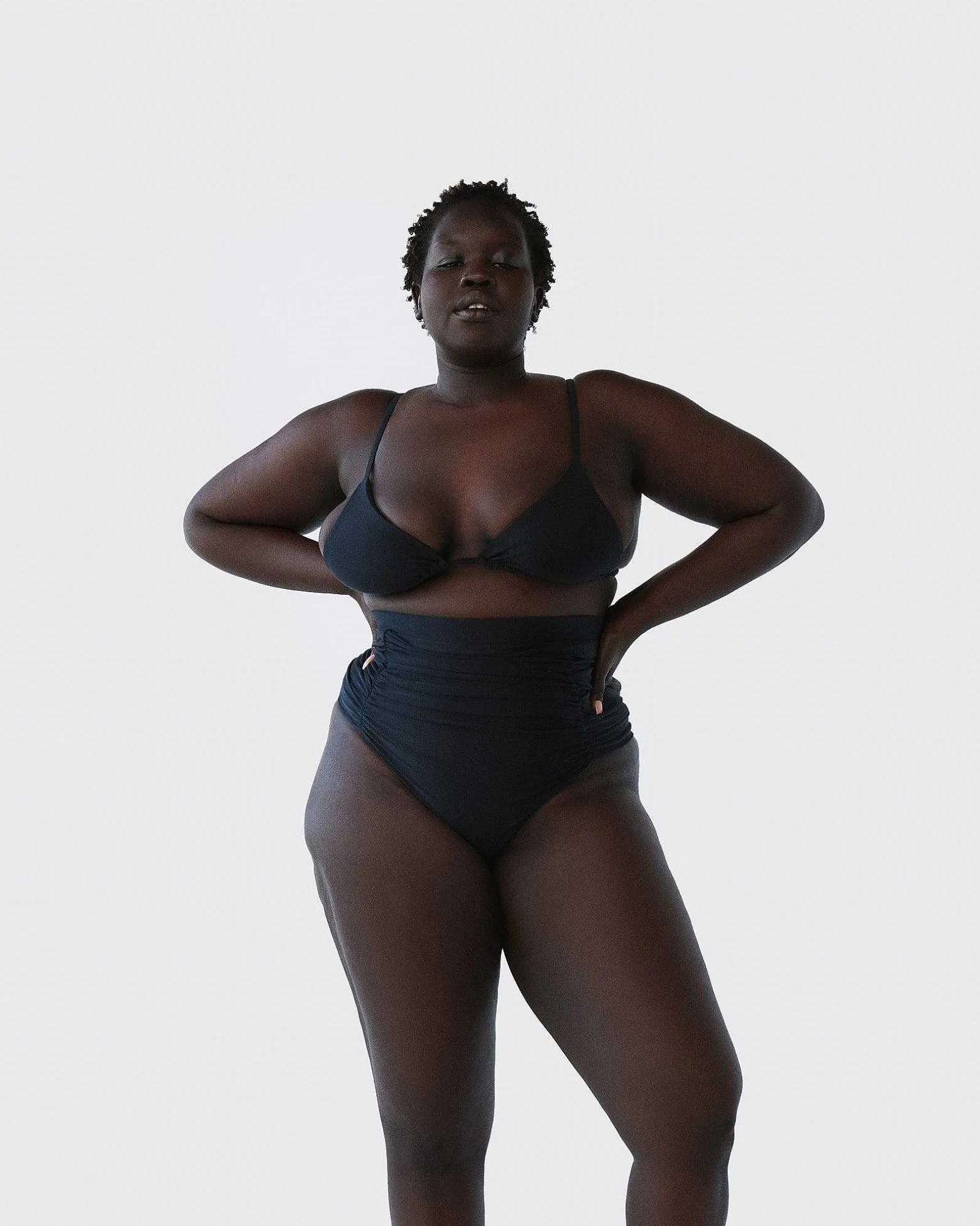 Brandon Blackwood Tops>Bikini Swim Top Black