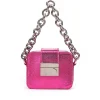 Brandon Blackwood Top Handle Bags>Caro Buckle Bag Hot Pink Python