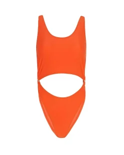 Brandon Blackwood One-Piece>Cutout One-Piece Swimsuit Orange