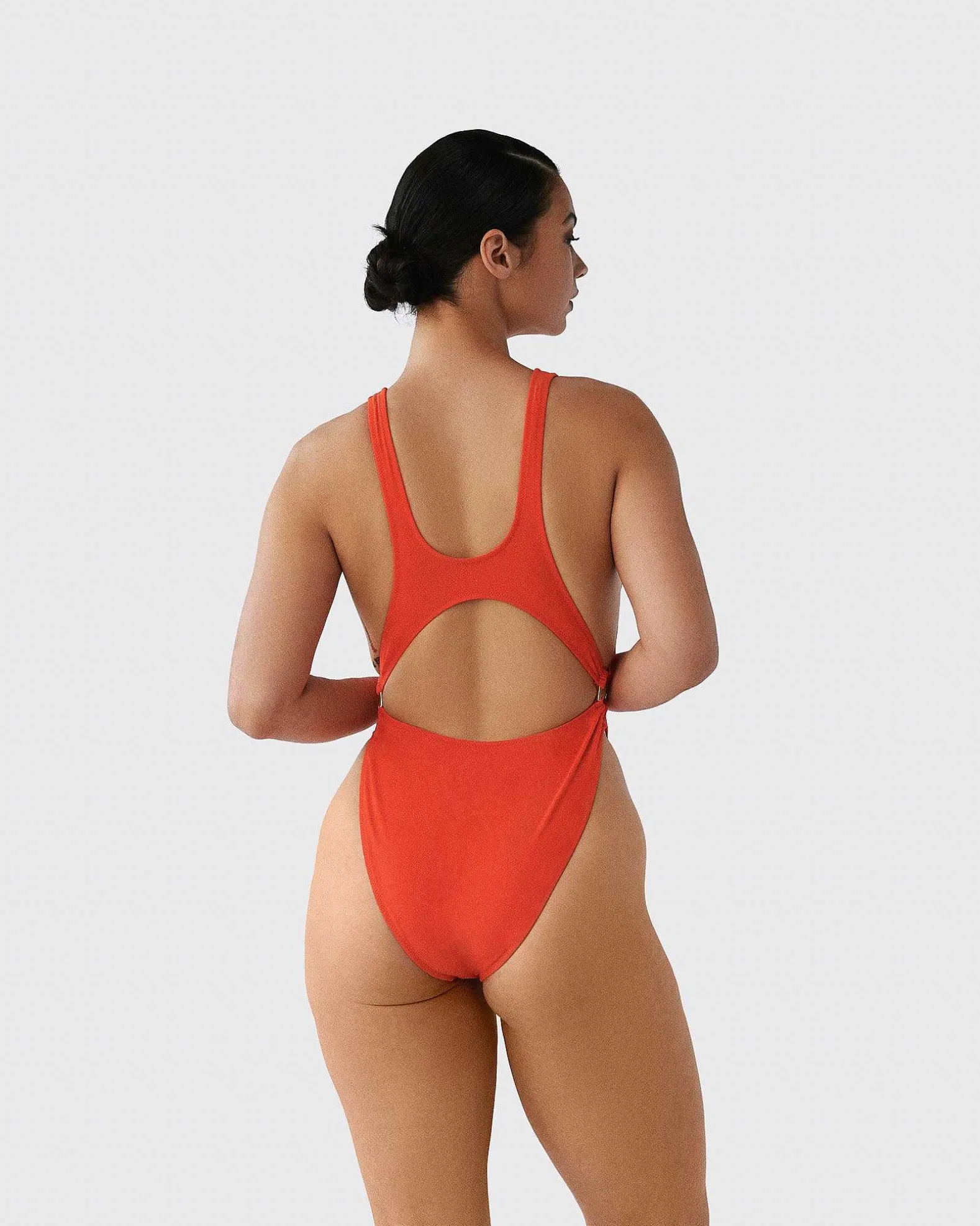 Brandon Blackwood One-Piece>Cutout One-Piece Swimsuit Orange