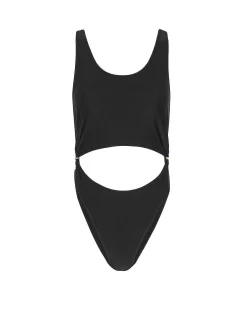 Brandon Blackwood One-Piece>Cutout One-Piece Swimsuit Black