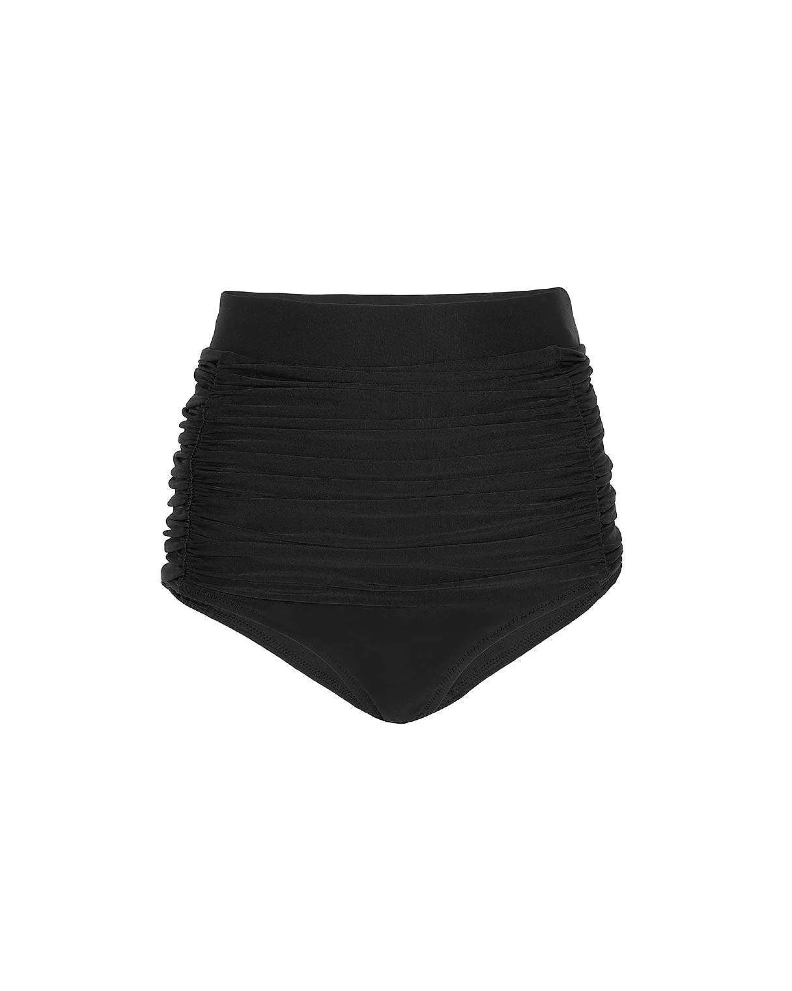 Brandon Blackwood Bottoms>High-Waist Swim Bottom Black