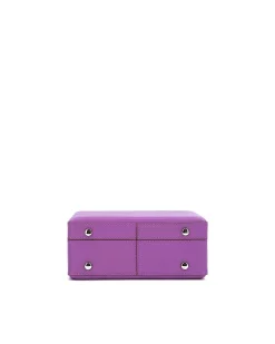 Brandon Blackwood Crossbody Bags>Kendrick Trunk Purple Leather
