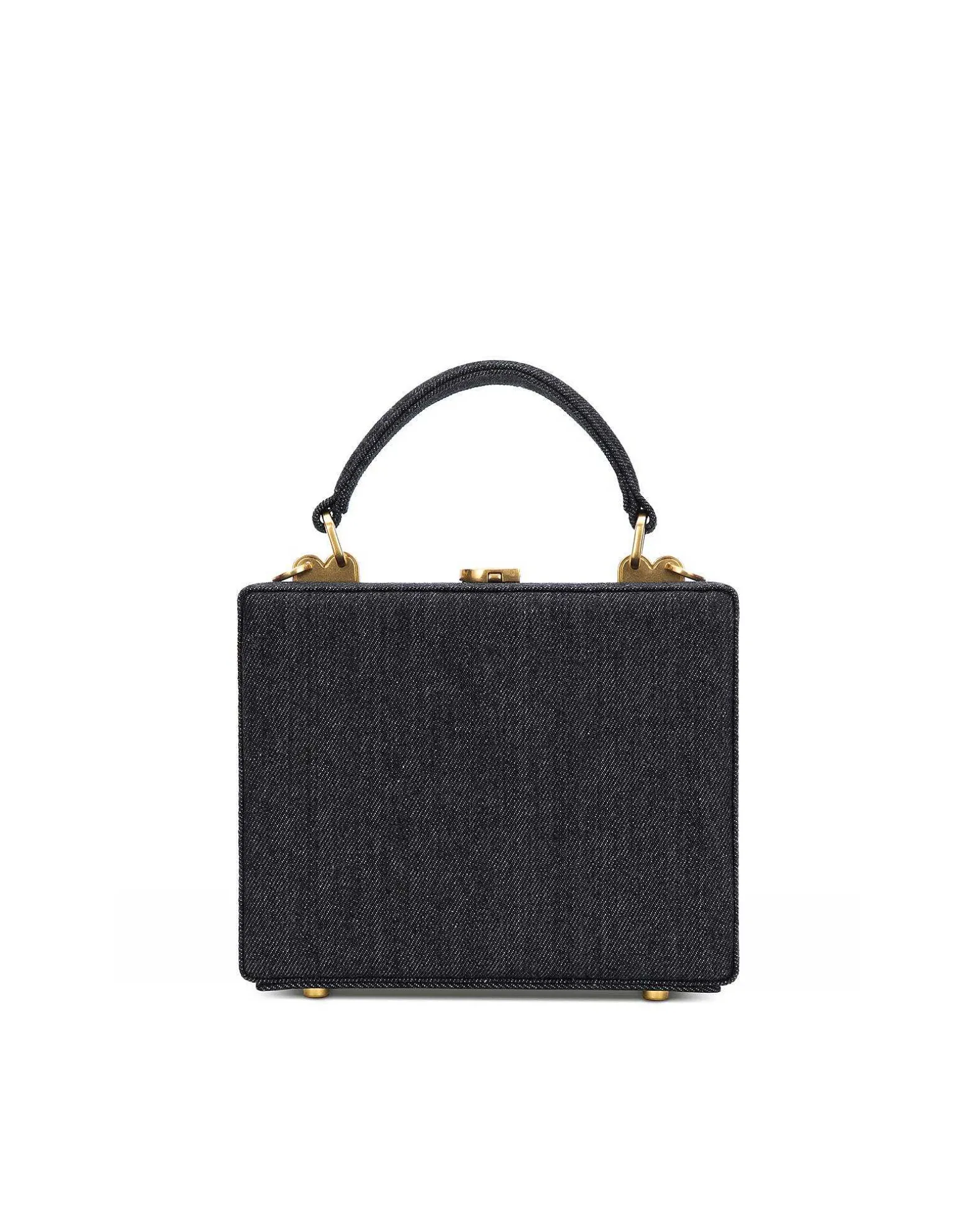Brandon Blackwood Top Handle Bags>Kendrick Trunk Black Denim