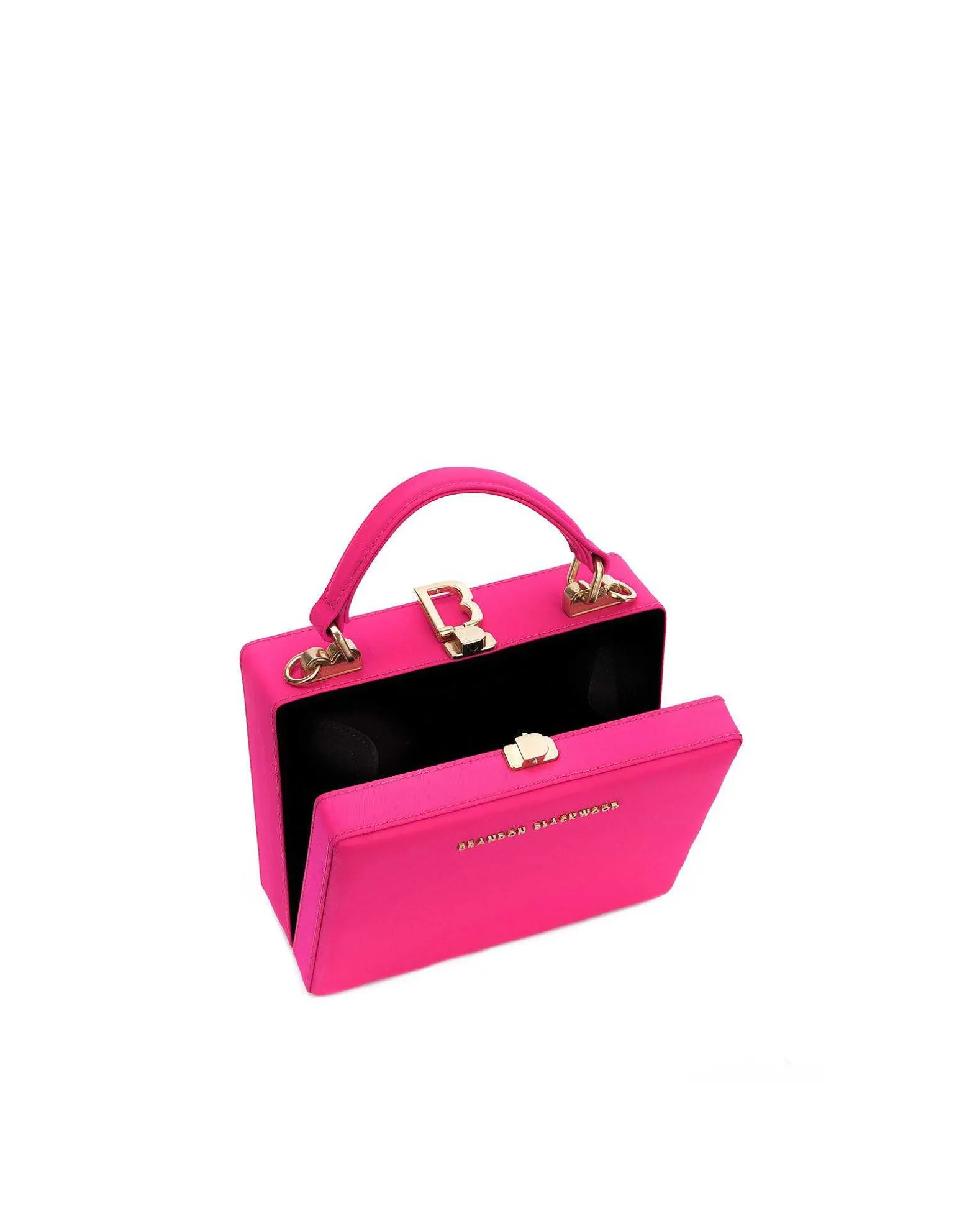 Brandon Blackwood Top Handle Bags>Kendrick Trunk Bright Fuchsia Nylon