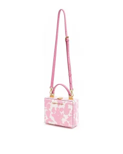 Brandon Blackwood Top Handle Bags>Kendrick Trunk Pink Cow Print Ponyhair