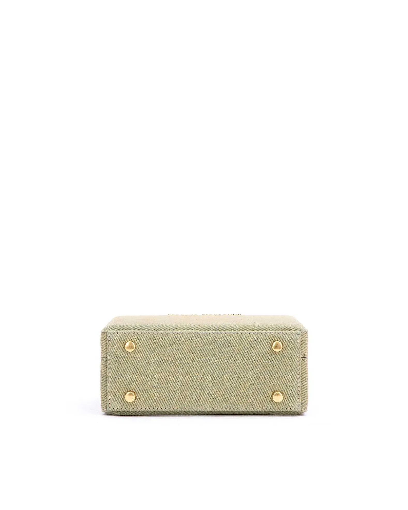 Brandon Blackwood Top Handle Bags>Kendrick Trunk Green Denim