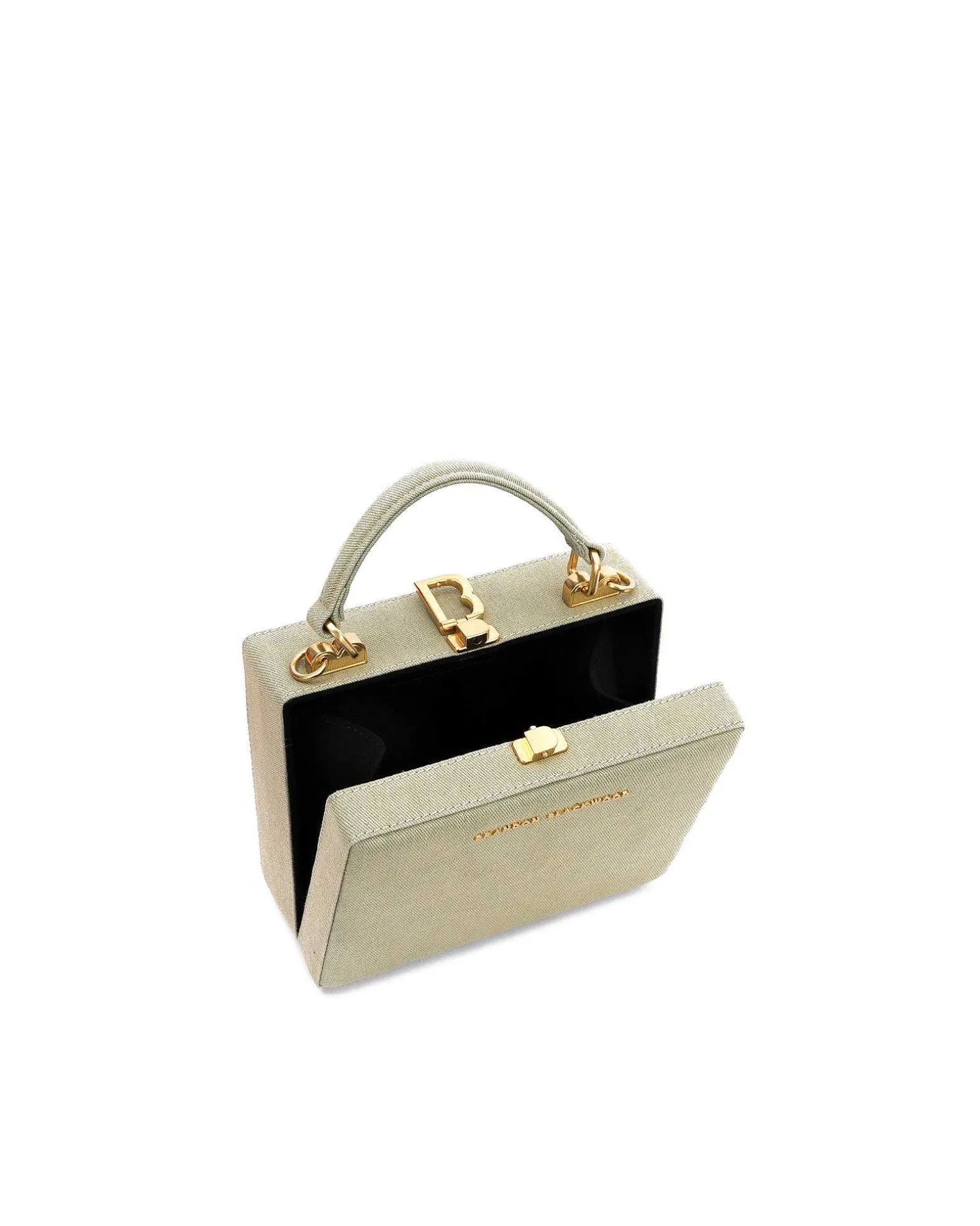 Brandon Blackwood Top Handle Bags>Kendrick Trunk Green Denim