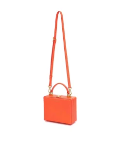 Brandon Blackwood Top Handle Bags>Kendrick Trunk Burnt Orange Leather
