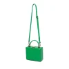 Brandon Blackwood Top Handle Bags>Kendrick Trunk True Green Leather W/Brass Hardware
