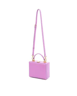 Brandon Blackwood Top Handle Bags>Kendrick Trunk Light Purple Leather W/Brass Hardware
