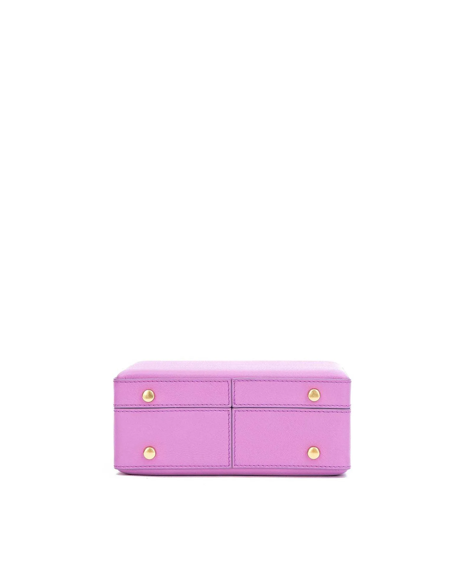 Brandon Blackwood Top Handle Bags>Kendrick Trunk Light Purple Leather W/Brass Hardware