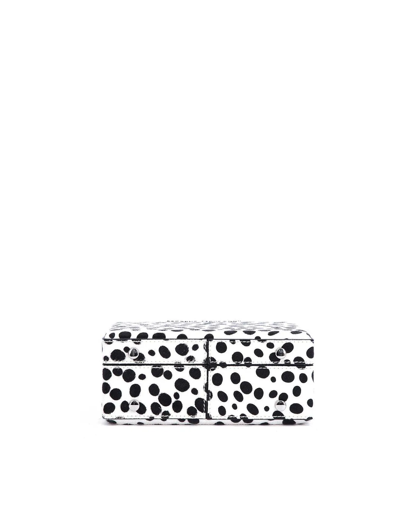 Brandon Blackwood Top Handle Bags>Kendrick Trunk Dalmatian Ponyhair