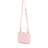 Brandon Blackwood Top Handle Bags>Kendrick Trunk Soft Pink Leather W/Brass Hardware