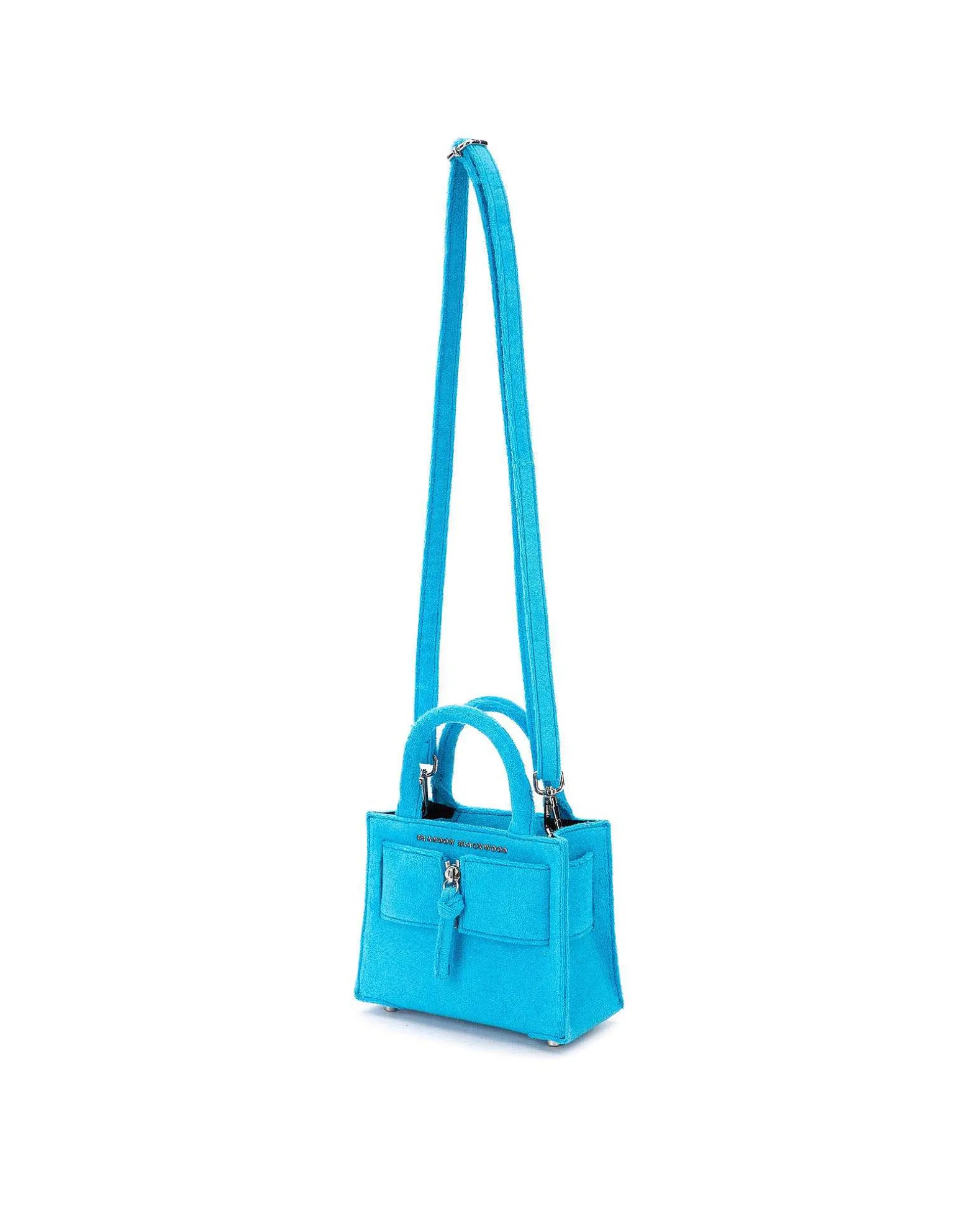 Brandon Blackwood Crossbody Bags>Kuei Bag Aqua Blue Terrycloth