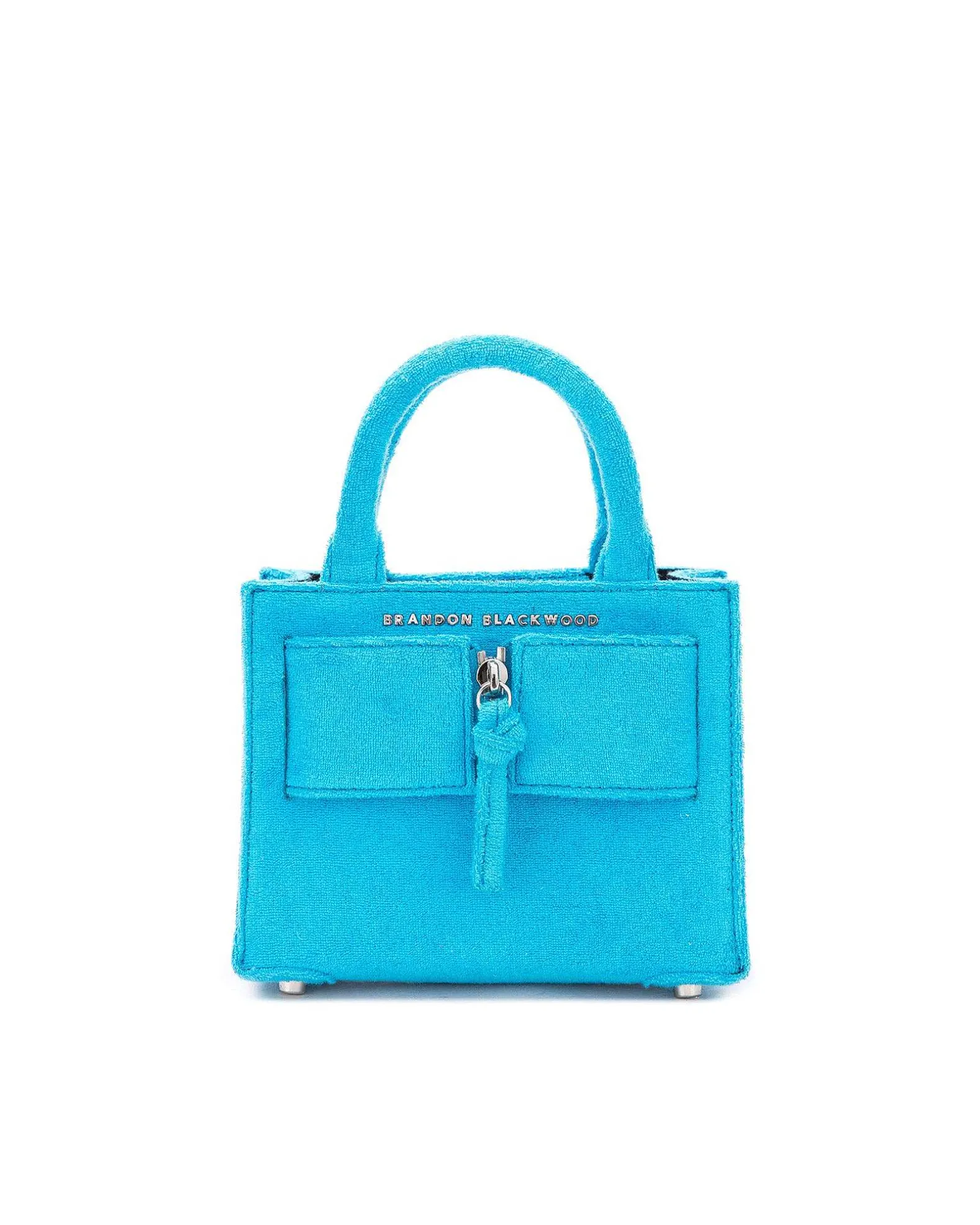 Brandon Blackwood Crossbody Bags>Kuei Bag Aqua Blue Terrycloth