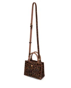 Brandon Blackwood Top Handle Bags>Kuei Bag Leopard Ponyhair