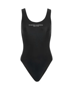 Brandon Blackwood One-Piece>Logo One-Piece Swimsuit Black/Silver Logo