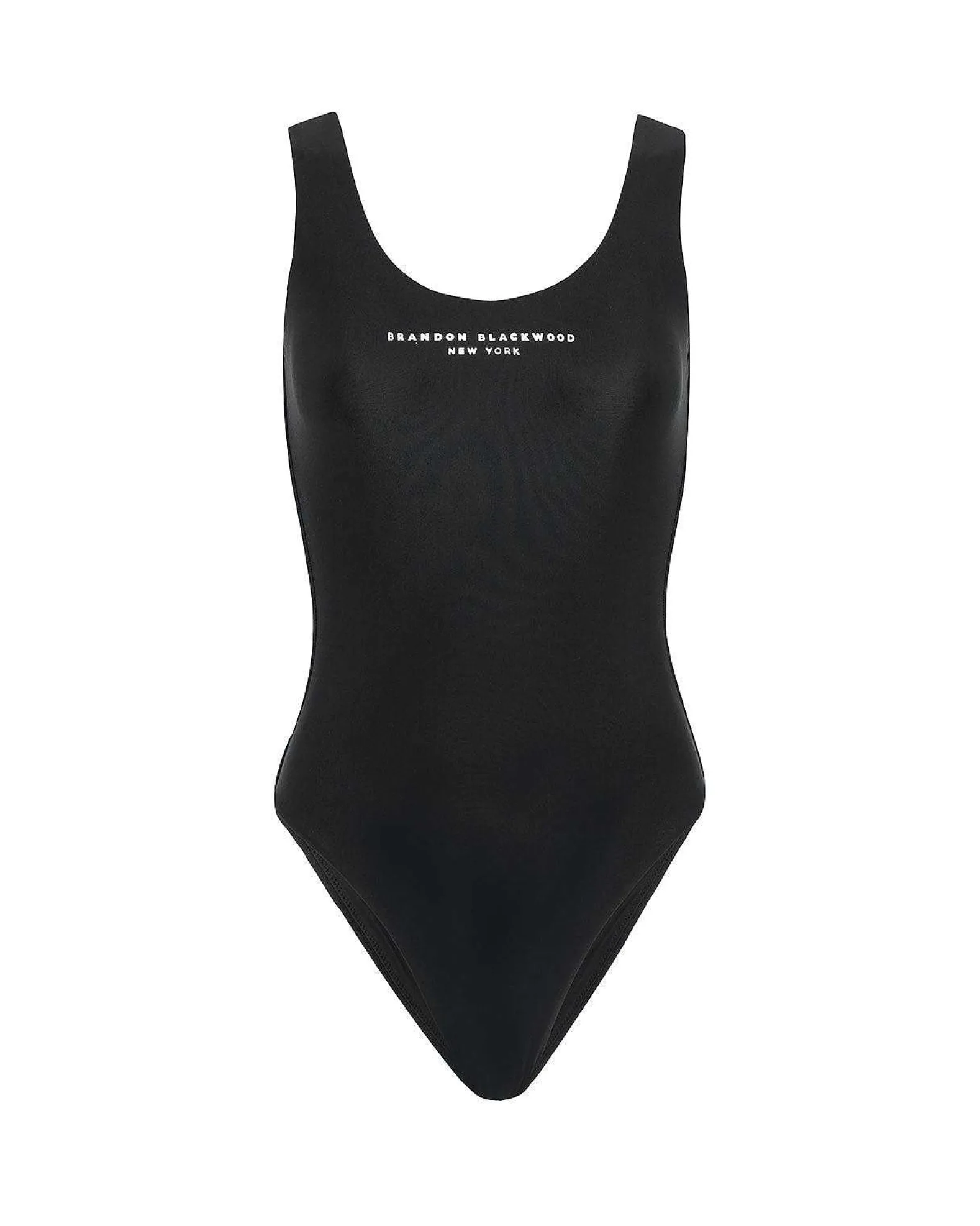 Brandon Blackwood One-Piece>Logo One-Piece Swimsuit Black/Silver Logo