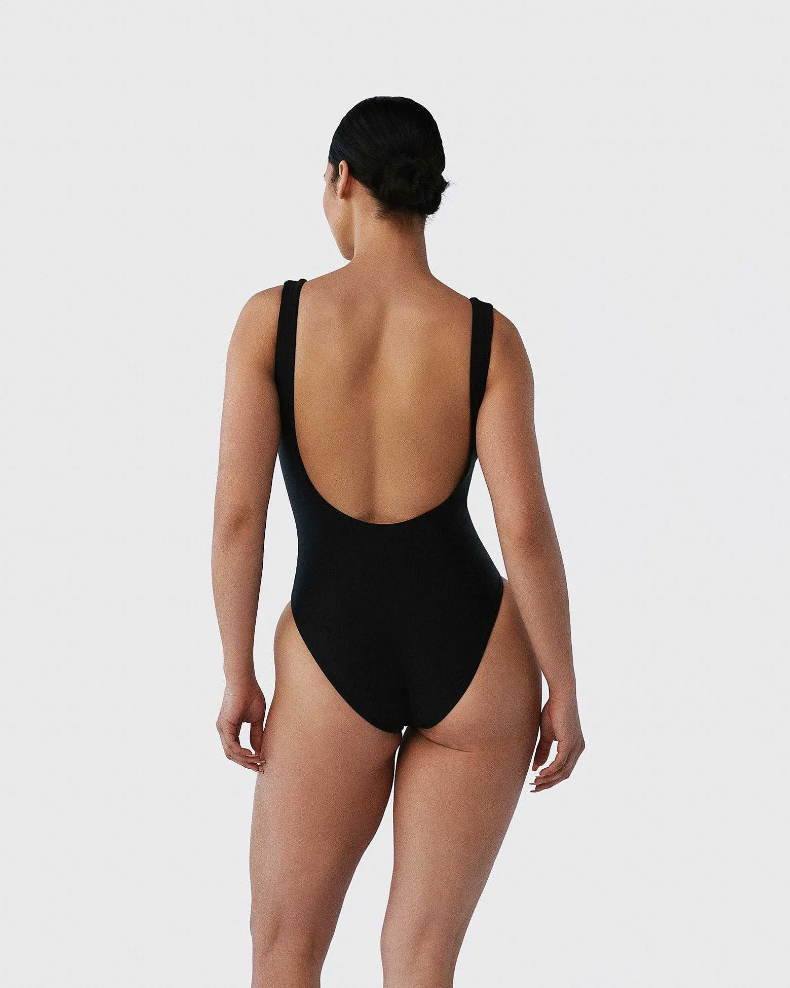 Brandon Blackwood One-Piece>Logo One-Piece Swimsuit Black/Silver Logo