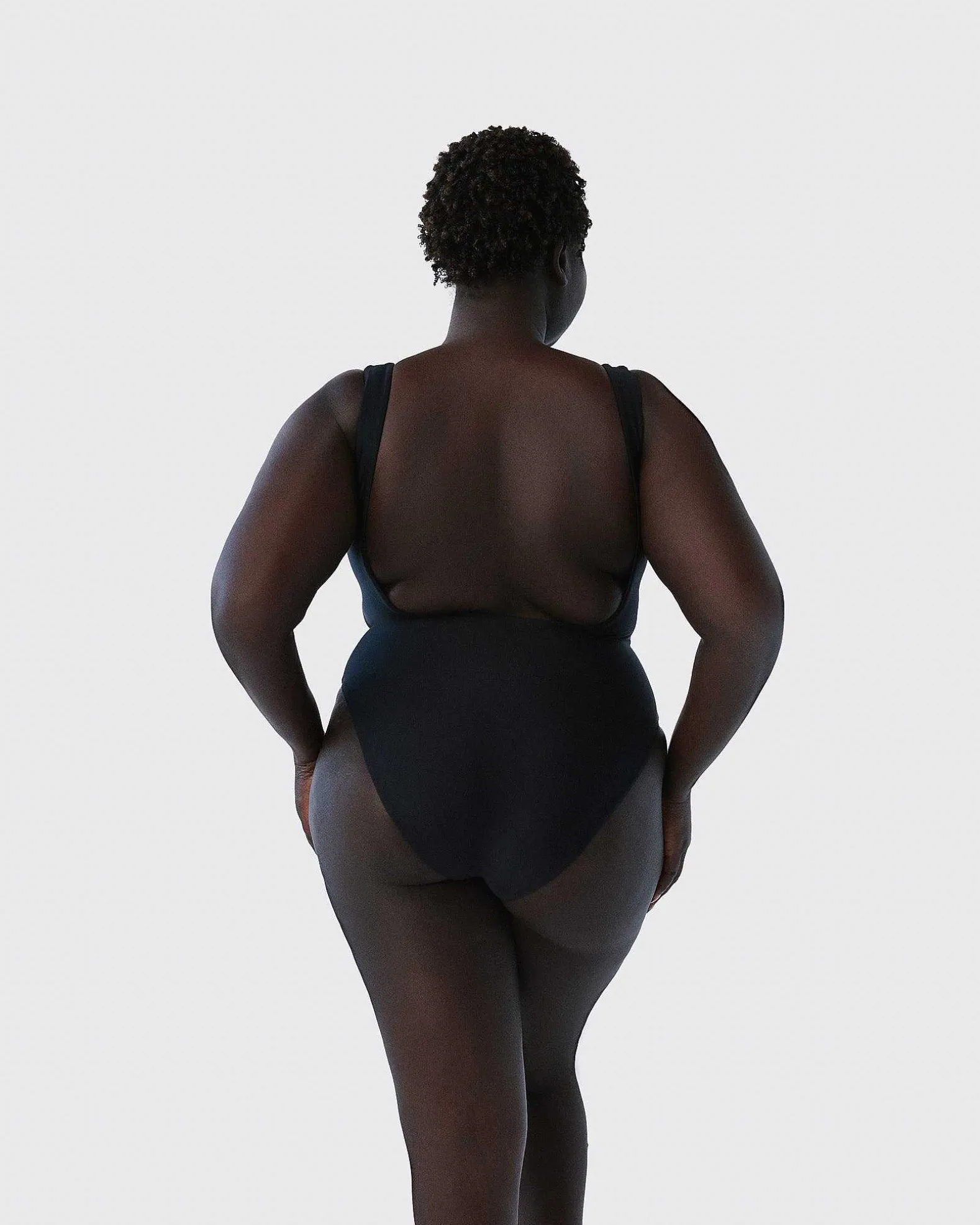 Brandon Blackwood One-Piece>Logo One-Piece Swimsuit Black/Silver Logo
