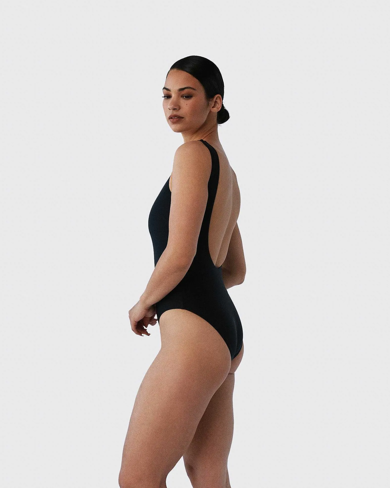 Brandon Blackwood One-Piece>Logo One-Piece Swimsuit Black/Silver Logo