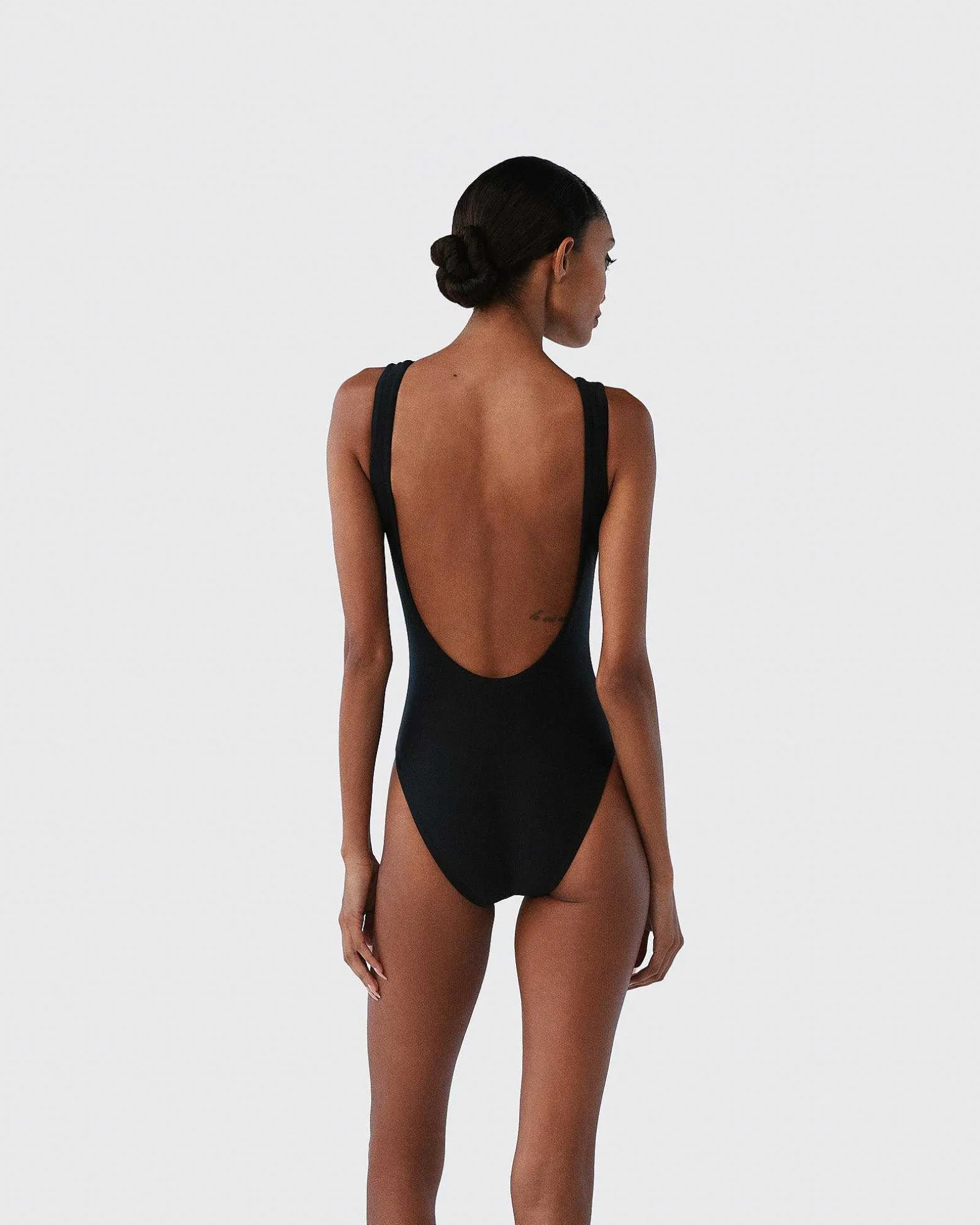 Brandon Blackwood One-Piece>Logo One-Piece Swimsuit Black/Silver Logo