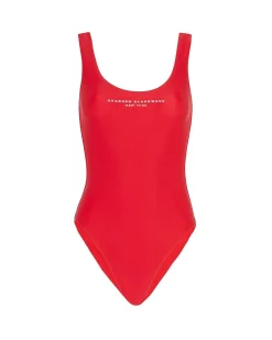 Brandon Blackwood One-Piece>Logo One-Piece Swimsuit Red/Candy Pink Logo