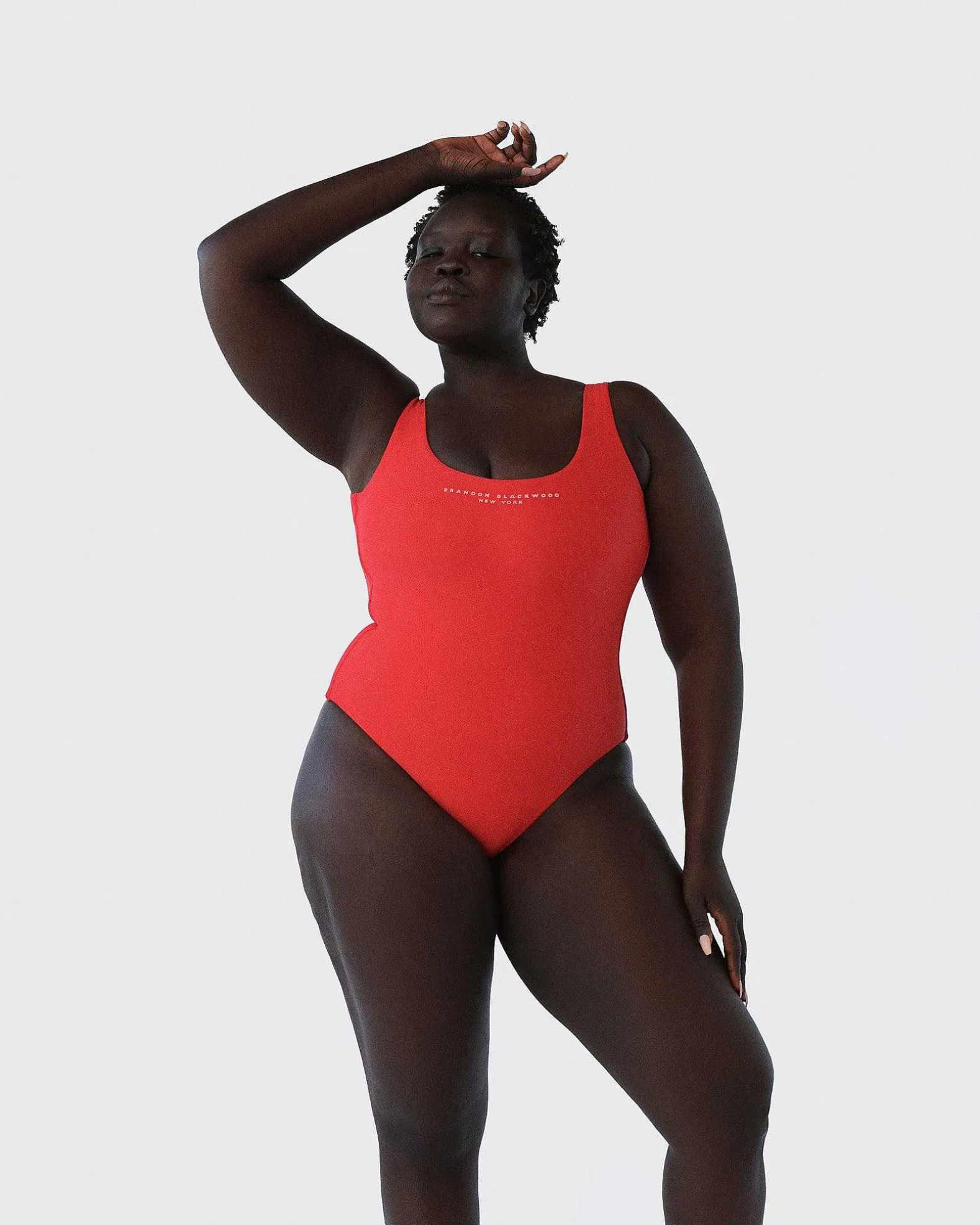 Brandon Blackwood One-Piece>Logo One-Piece Swimsuit Red/Candy Pink Logo