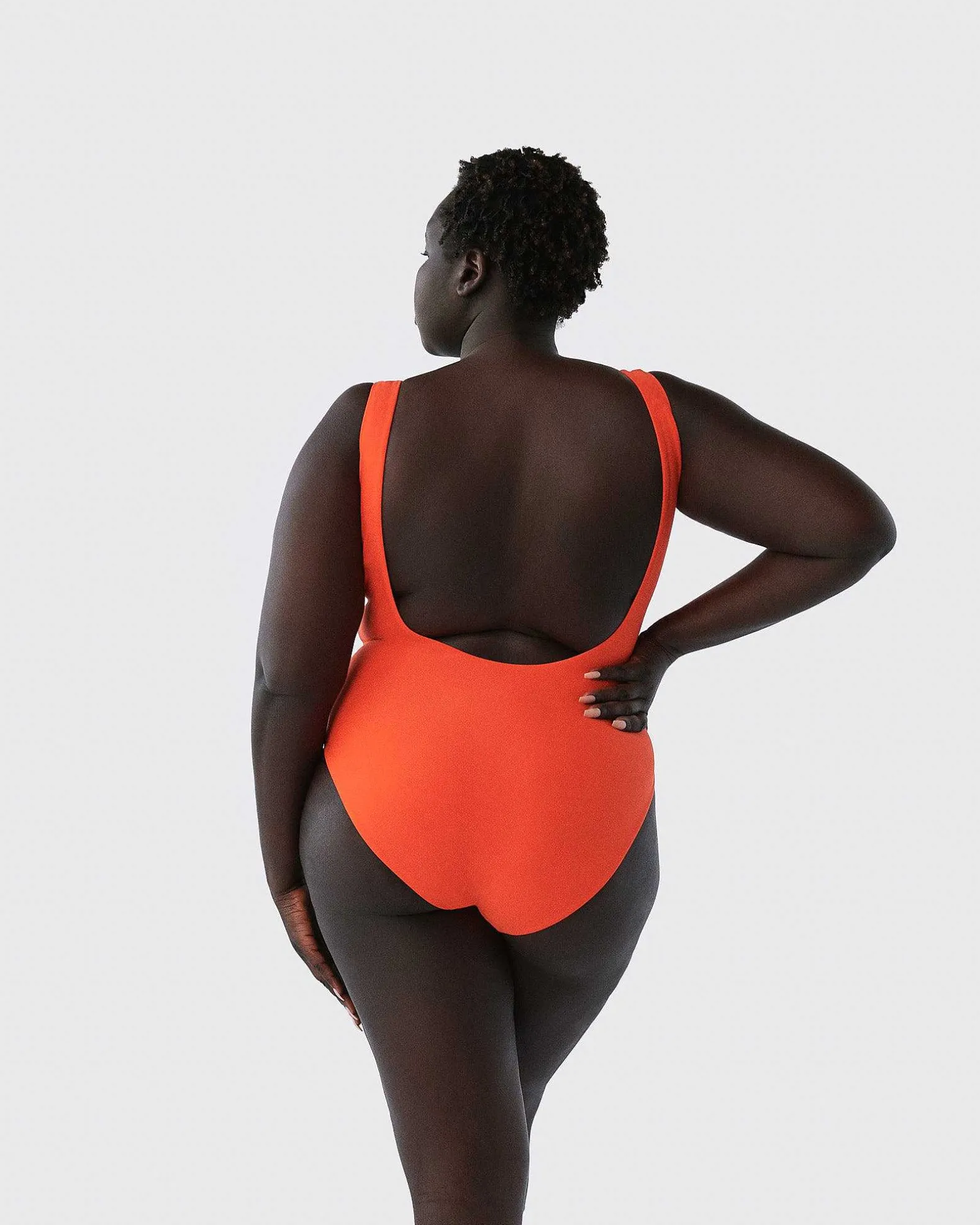 Brandon Blackwood One-Piece>Logo One-Piece Swimsuit Orange/Candy Pink Logo