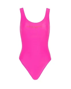 Brandon Blackwood One-Piece>Logo One-Piece Swimsuit Hot Pink/Orange Logo
