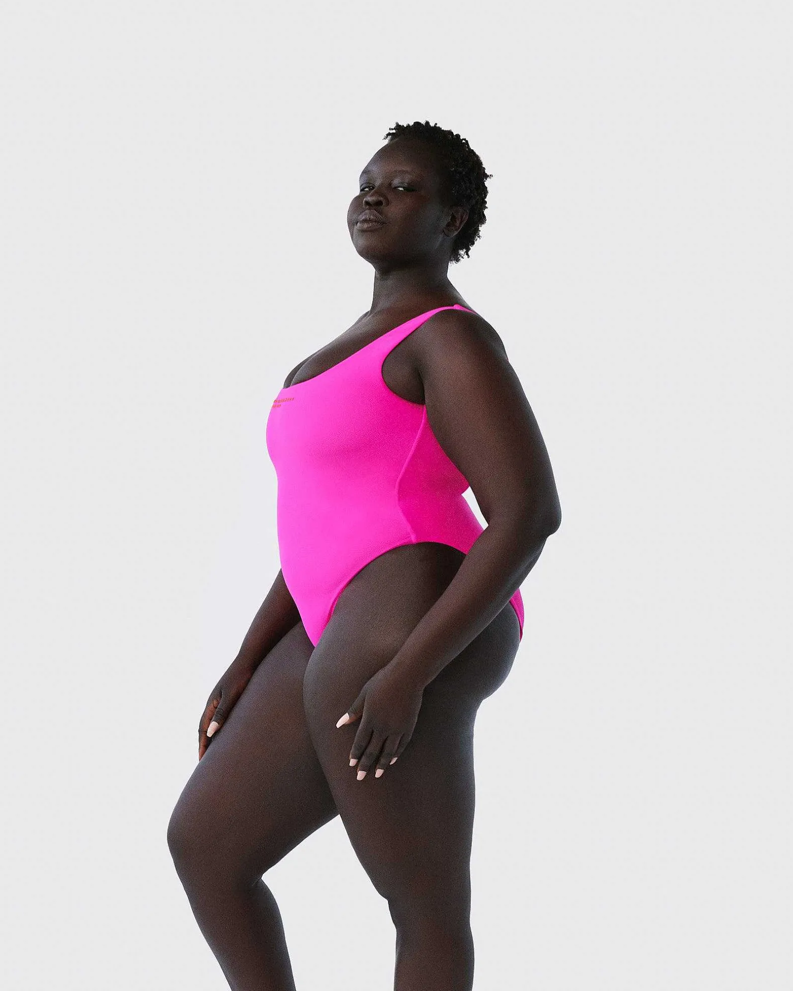 Brandon Blackwood One-Piece>Logo One-Piece Swimsuit Hot Pink/Orange Logo