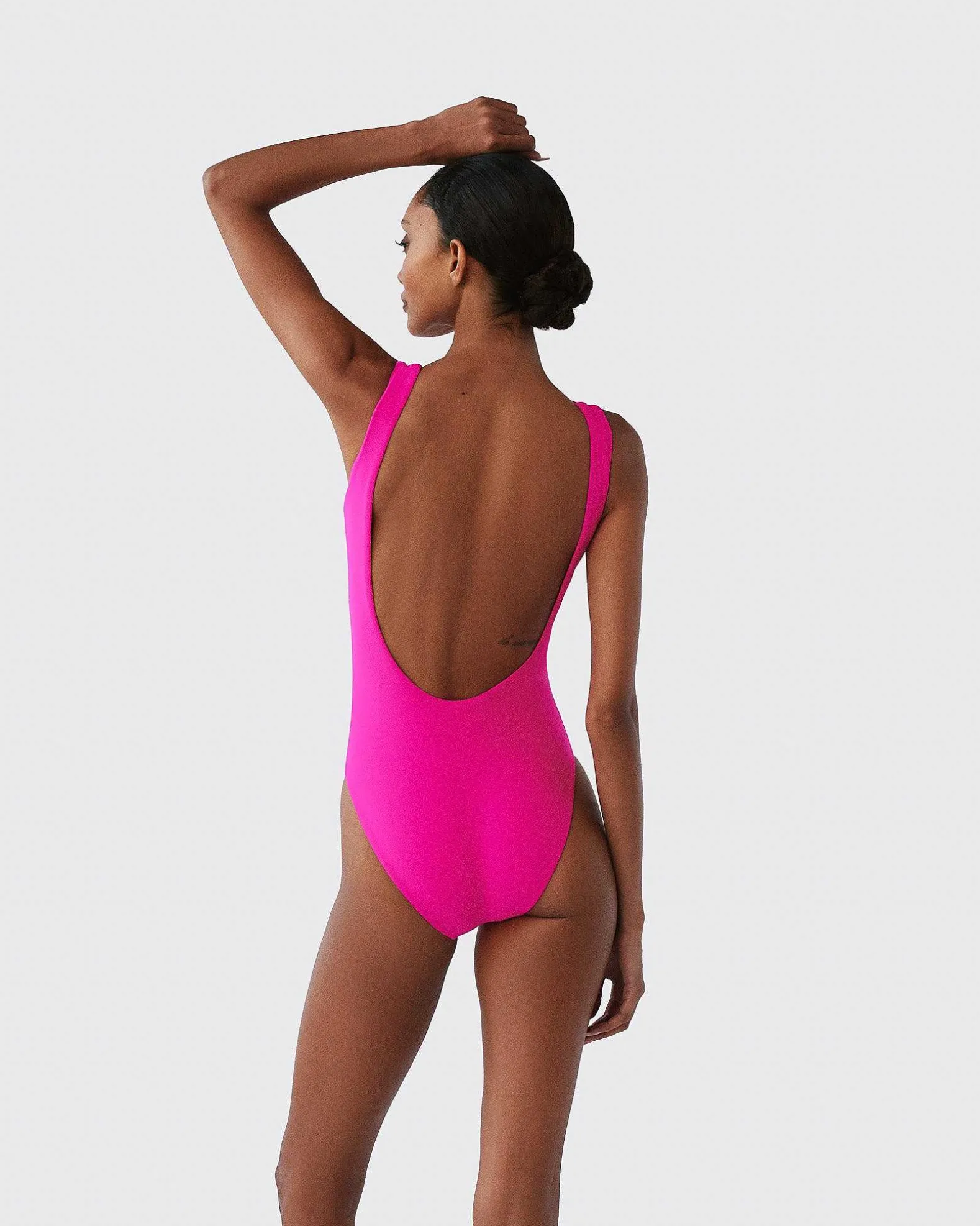 Brandon Blackwood One-Piece>Logo One-Piece Swimsuit Hot Pink/Orange Logo