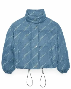 Brandon Blackwood Outerwear>Logo Puffer Denim
