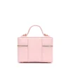 Brandon Blackwood Makeup Bags>Makeup Bag Pink Leather