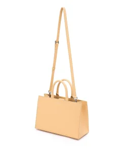 Brandon Blackwood Crossbody Bags>Marcy Ave Tote Beige Leather