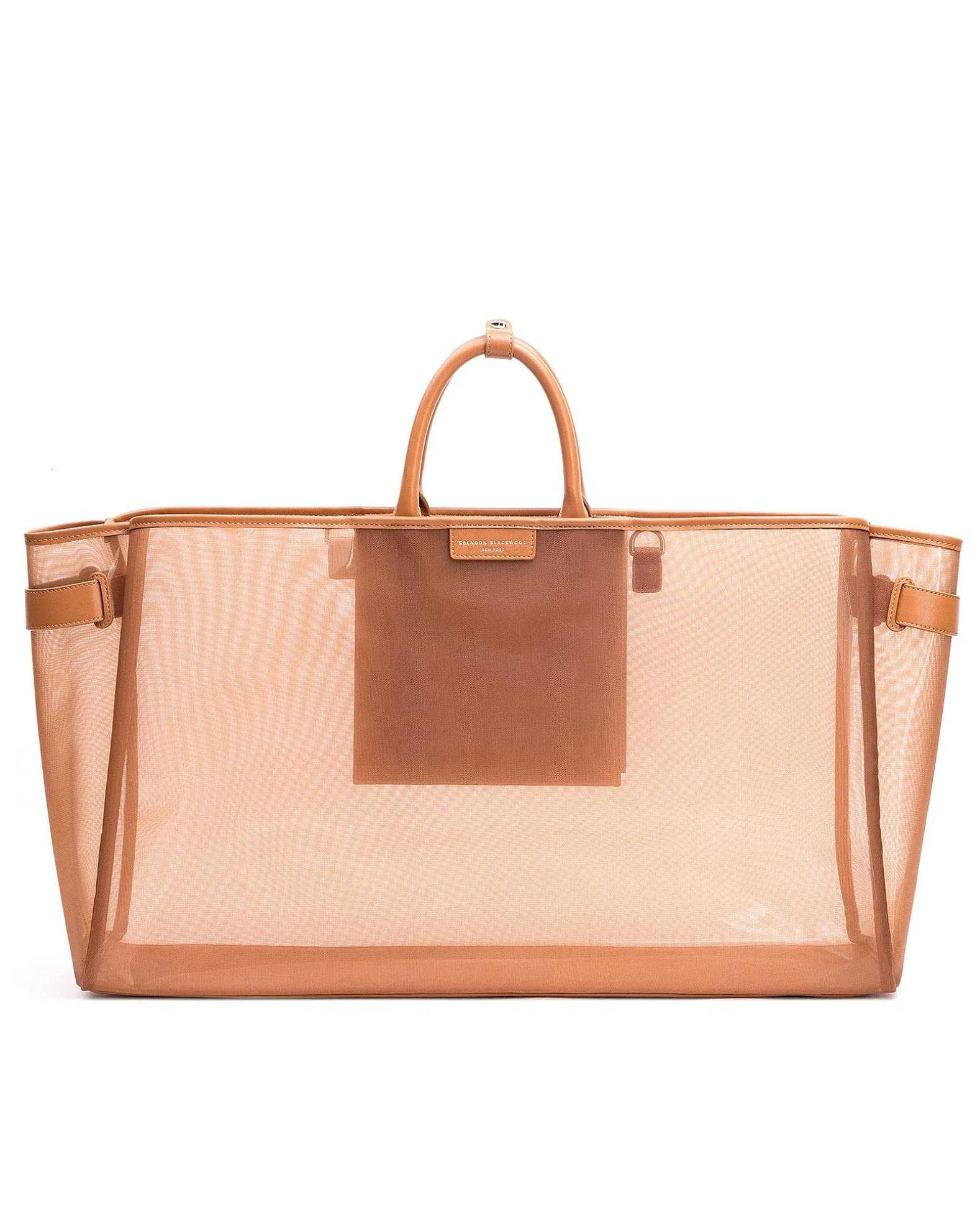 Brandon Blackwood Crossbody Bags>Market Tote Brown Mesh