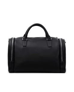 Brandon Blackwood Duffle Bags>Medium Duffle Black Leather