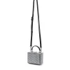 Brandon Blackwood Crossbody Bags>Mini Kendrick Trunk Velvet Diamond Mini Crystals