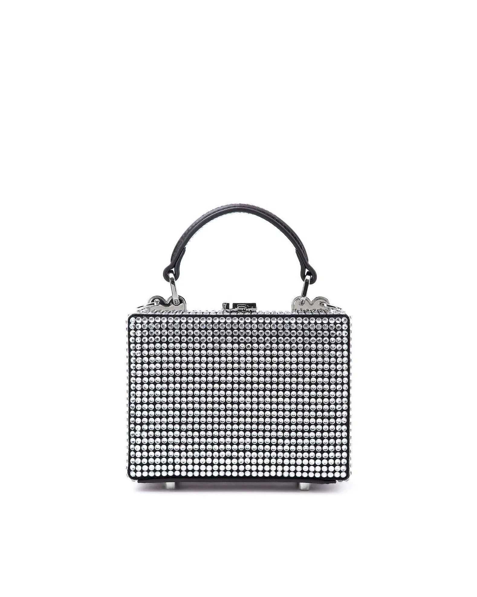 Brandon Blackwood Crossbody Bags>Mini Kendrick Trunk Velvet Diamond Mini Crystals