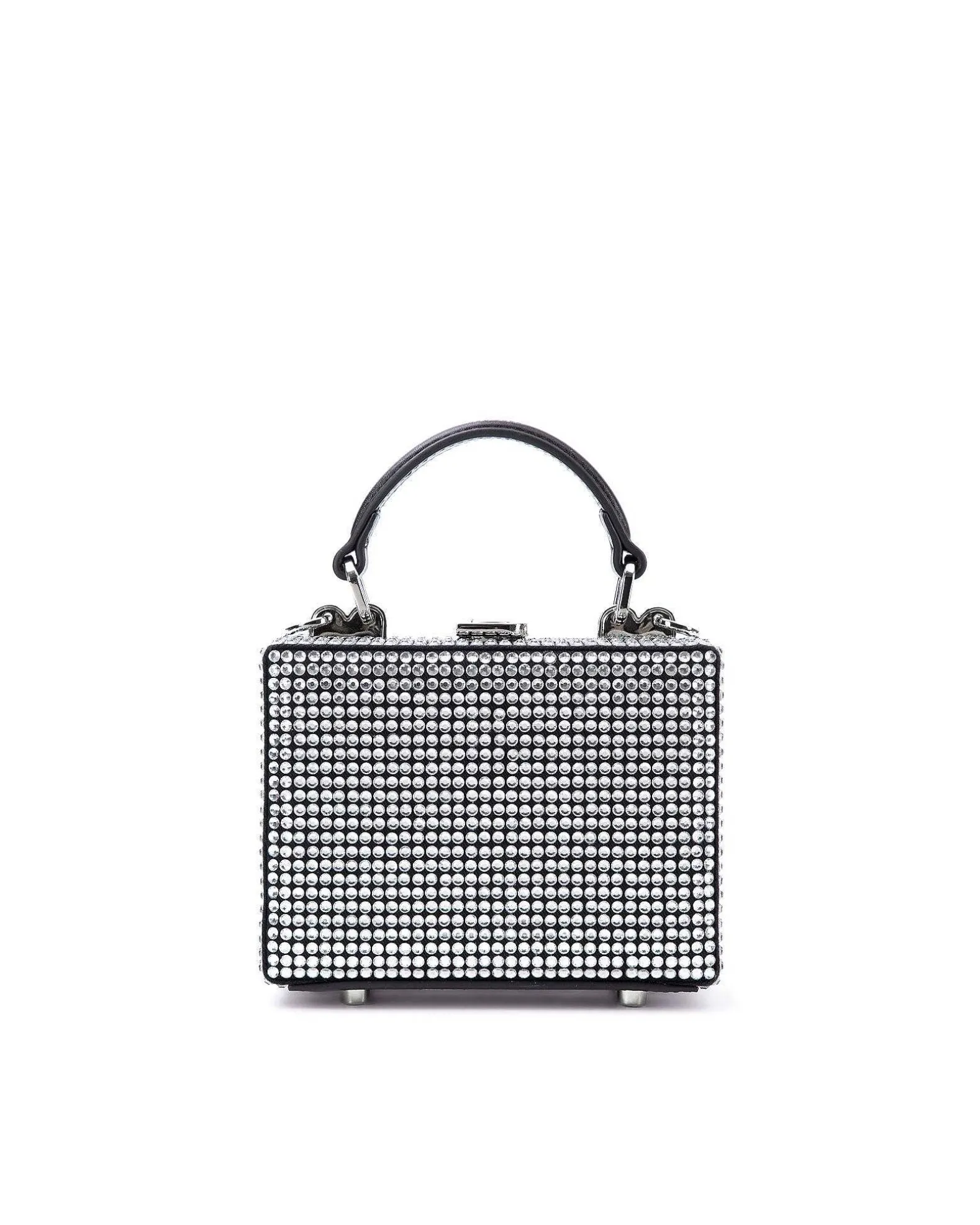 Brandon Blackwood Crossbody Bags>Mini Kendrick Trunk Velvet Diamond Mini Crystals