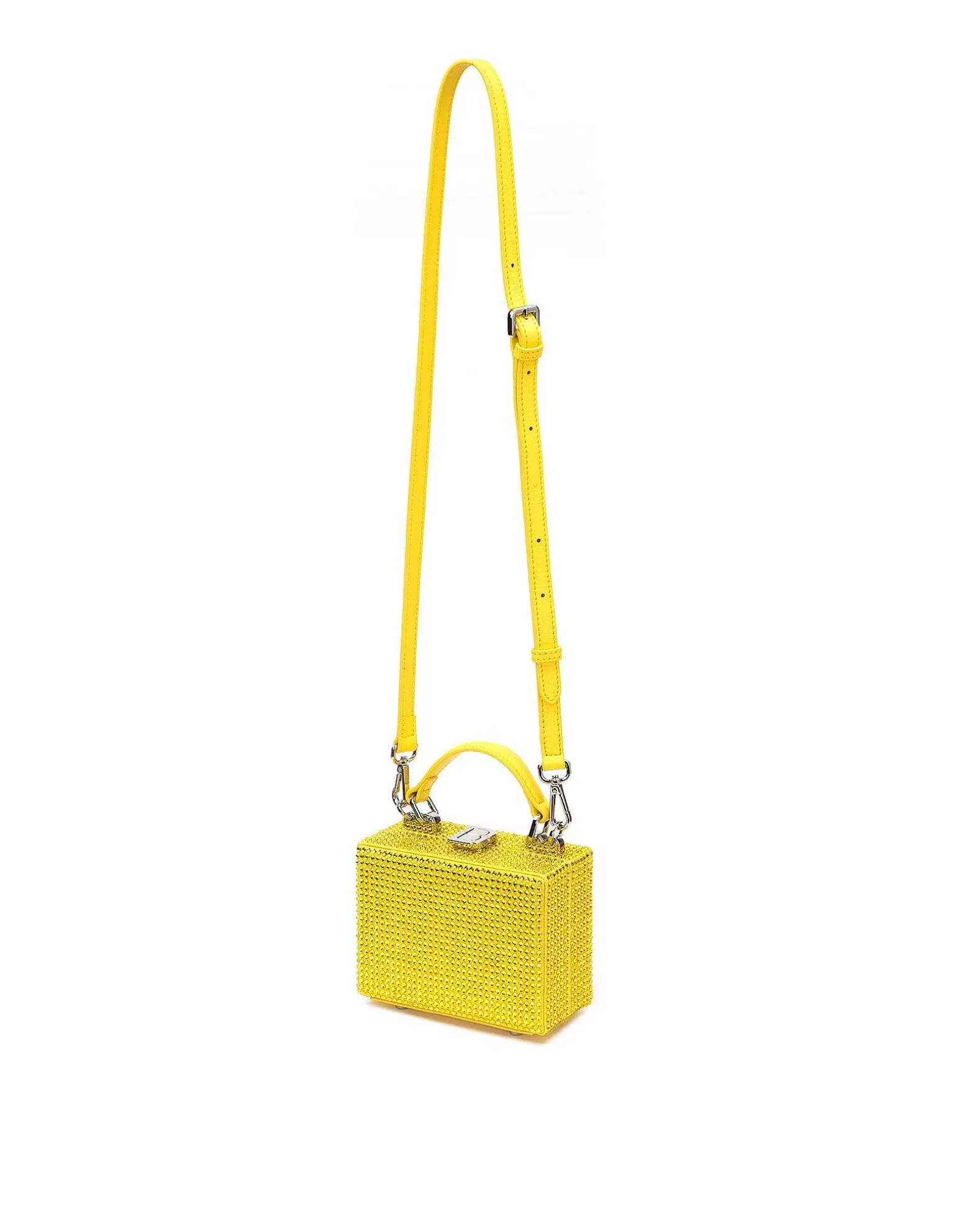 Brandon Blackwood Crossbody Bags>Mini Kendrick Trunk Citrine Mini Crystals